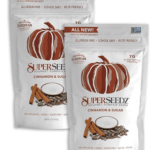 Image of two packages of Superseedz pumpkin seeds in cinnamon sugar